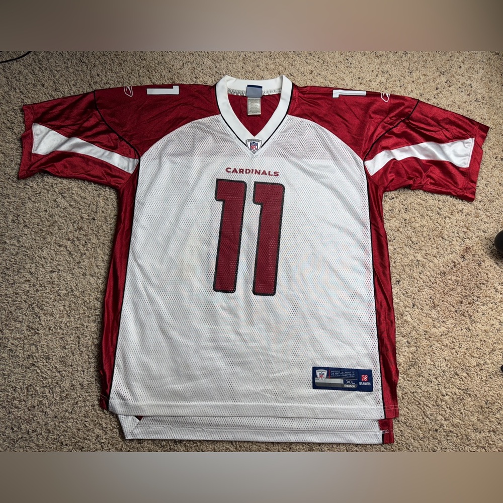 Larry Fitzgerald #11 Arizona Cardinals NFL Super Bowl Reebok Jersey size XL